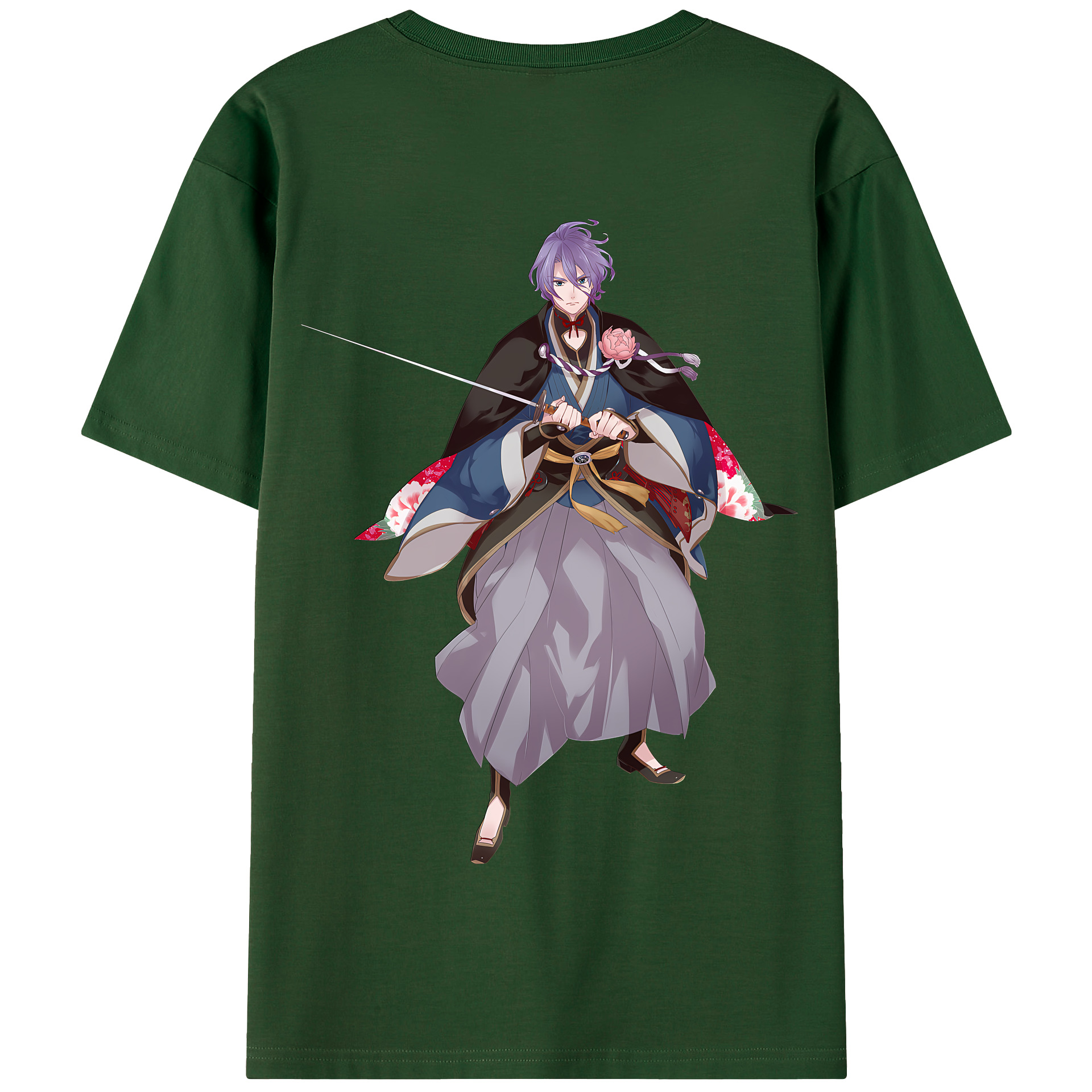 （画像用） 刀剣乱舞 Touken Ranbu 綿100％半袖Tシャツ（背面プリント）